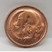 AUSTRALIA 1985 . ONE 1 CENT COIN . FEATHER-TAILED GLIDER